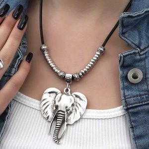 Sterling Silver Elephant pendant necklace